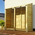 Log Store 4ft/6ft - Width 1870mm x Height 1260 / 1800mm x Depth 880mm - Storage