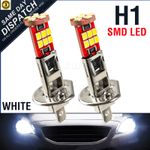 2pcs H1 LED Car Lights Headlight Fog Lamp Bulbs Kit High / Low Beam 6000K White
