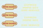 Dinky 581 Horse Box | BRITISH RAILWAYS | Waterslide Transfer/Decal
