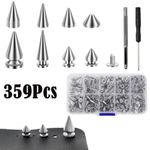 DIY Punk Rivet Cone Spikes Kit Punk Spikes DIY Crafts Leather Accessories