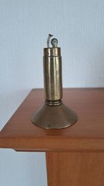 Trench Art Small Table Lighter 1942 Bullet Casing 3" High