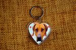 Rhodesian Ridgeback Dog Heart Shaped Keyring Key Ring Xmas Gift Birthday Gift