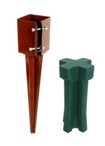 Fence Post Spike Support Holders Drive Down 600 mm 3" 75 mm Like Metpost Holder