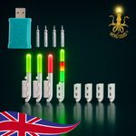Weird Squid ® Sea Fishing Rod Tip Lights Pack 1-4.5mm Tips- Fishing Lights-Night