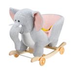 NEW Plush Rocking Chair Elephant Rocking Horse with Musical Sounds
