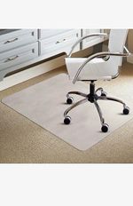 Transparent PVC Office Chair Mat for Carpet Floor Protection 120 x 90 cm
