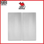 Grip Devils Tank Grips: Universal Cut-Your-Own Sheets Clear (300mm x 150mm)x2
