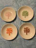 VINTAGE COMPLETE  SET OF  (4) , FOUR SEASONS RESTAURANT NYC ASHTRAYS  CIRCA 1959