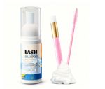 EyeLash Shampoo for Eyelash Extension Lash Cleaner 60ml /150ml With soft Brushes
