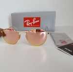 Ray-Ban RB3447 Round Metal Rose Gold Sunglasses
