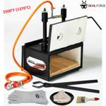 DEVIL-FORGE DFHS2+2D/5.2" Gas Propane Forge Farrier Burner +Tongs UK (NEW)