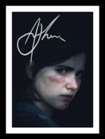 ASHLEY JOHNSON - ELLIE THE LAST OF US AUTOGRAPHED SIGNED & FRAMED PHOTO PRINT