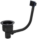 Top-Fix Matt Black Kitchen Sink Strainer Waste With Overflow