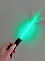 NEW DESIGN Banksman Red & Green Traffic Wand with Safety Pressure Switch