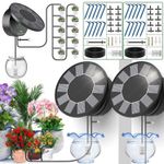 2 Pack Solar Automatic Drip Irrigation System Kit, Auto Watering Kit Garden UK