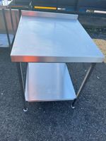 720mm x 850mm x875mm wall bench with undershelf