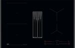 AEG TH84CB03FB 6000 Series Extractor Induction Hob 4 Zones 80cm Built-In Black