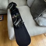 Morrow Rail All-Mountain Snowboard 64cm x10.5cm w/ Flow Bindings Black/White
