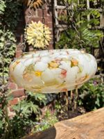 Art Deco 1930s Ceiling Plaffonier Flycatcher Bowl Light Pendant Shade Coloured
