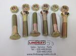 Pack Of 6 Plough Grubber Cultivator Counter Sunk Square Head Bolt 7/16 x 2 3/8
