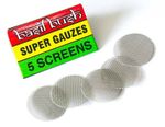 REUSABLE STAINLESS STEEL FILTER GAUZES GAUZE SMOKING PIPE SCREEN MESH 15 / 20 mm