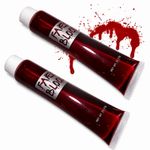TWO TUBES OF FAKE BLOOD HALLOWEEN VAMPIRE ZOMBIE HORROR HALLOWEEN FX MAKE-UP 