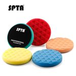 SPTA 5Pcs 6 inch 150mm Triangle Pads Polishing Buffing for DA/RO Polisher Waxing