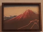 Rainstorm Beneath Mount Fuji Framed Print. From Original Woodblock Print. Japan