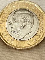 King Charles 111 New  £1 Coin  by Martin Jennings showcases 2 Bees Reverse Side