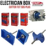 TCT SDS Plus Circular Box Cutter–Electricians Tool for Single, Double Socket Box