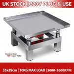35x35cm Stainless Steel Concrete Vibrating Table 220V UK Plug 10KG Load