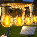 Solar String Lights 14M 45.9ft LED Warm White Outdoor Waterproof Festoon