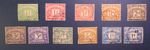 GB Postage due set SG D1 to D8 PLUS SHADES. 11 stamps VFU ALL WITH CDS. Ref FD1