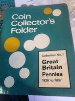 British Pennies 1926-1967 Sandle's Complete Coin Folder Inc 1950,51,53. 