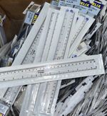 Helix Ruler 30cm/12inch Batch of 100 rulers clear stationery   