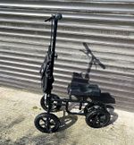 Vive Mobility All Terrain 4-Wheel knee scooter with Seat & Storage Bag, Black
