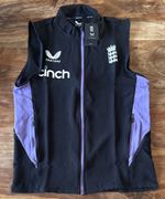 ECB- Castore - England Cricket Training Gilet In Black Size L