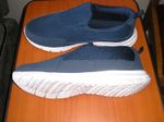 men's navy wide fit slip on shoes size 11 uk