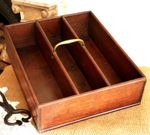 Georgian Wooden Cutlery tray Early 19th century Housekeepers tidy box