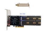 PLX8747 PCIe 3.0 X8 To 4* M.2 NVMe 4X M.2 SSD Adapter Card With PEX8747 4PCS M.2