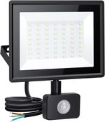 Aigostar Security Lights Outdoor Motion Sensor, 50W PIR Sensor Security Light 43