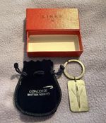 Genuine Boxed Vintage Links Of London Sterling Silver Concorde Key Ring Fob 28g