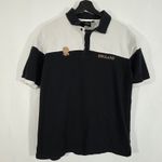 Guinness Official Merchandise England Rugby Polo Shirt | Black & White | Size L