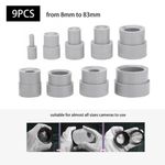 9Pcs Camera Lens Ring filter Removal Spanner Wrench Rubber Lens Repair Tool Kit