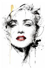 Madonna Wall Art - Framed/Unframed Print or Canvas - 3 Sizes - Material Girl