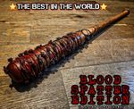 Lucille replica bat,The Walking Dead negan (Leather cord real wood bat)
