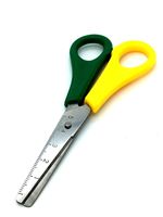 Left Handed Scissors 12cm BEROL Bertie 50mm Stainless Ruled Measuring Edge (441)