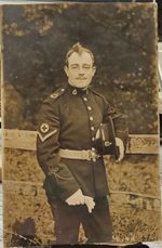 WWI Original Portrait Photo Postcard - Royal Army Medical Corps (RAMC) Soldier