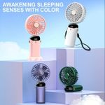 2-in-1 Portable Travel Mini Handheld / Table Fan USB-C Rechargeable