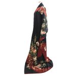 11087B1 Silk Japanese Kimono Furisode Butterfly Cherry Blossom Tall